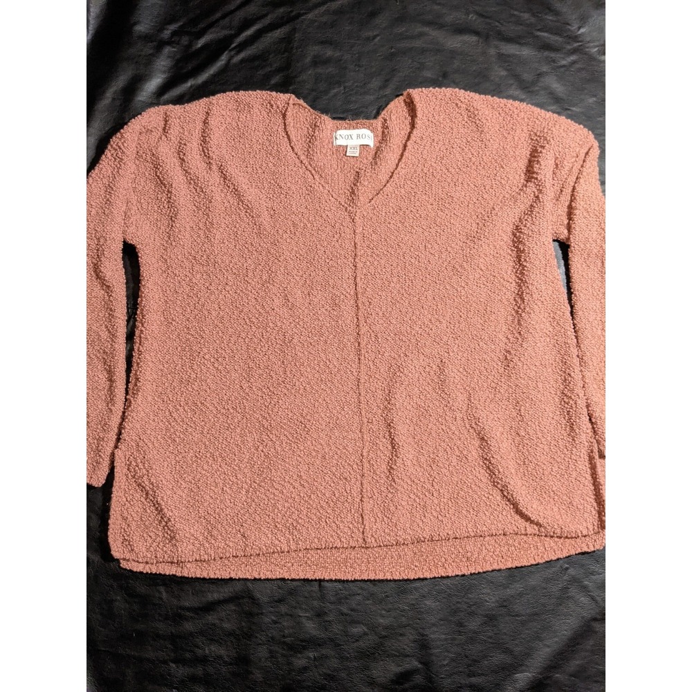 Knox Rose Women's Sweater Size XXL Dusty Pink Blush Polyester Acrylic